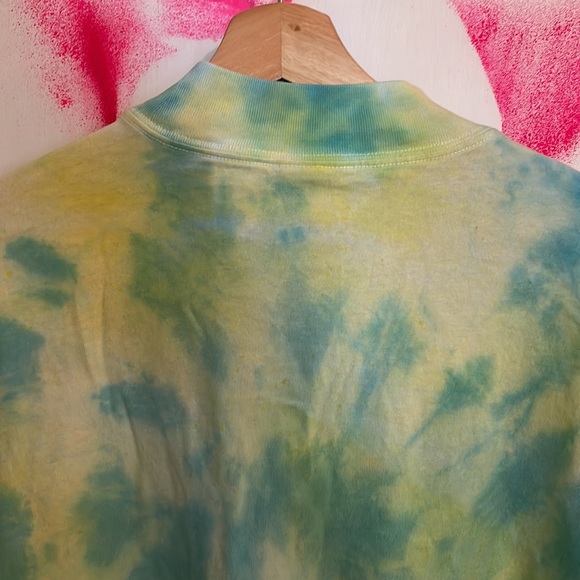 Tna aritzia size small cotton mockneck Upcycled hand dyed tie dye spray painted - Picture 7 of 8